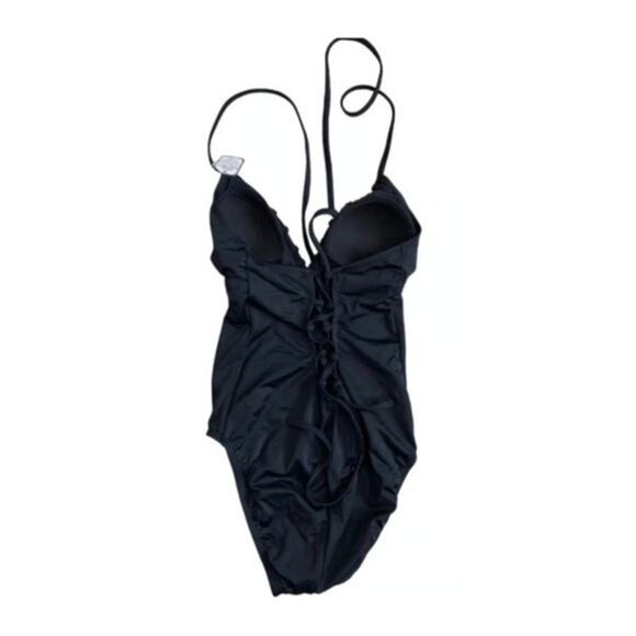 Women's Sz 4-6 One Piece Tankini Swimsuit Padded Lace Back Slimming Control NEW - Picture 3 of 11